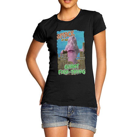 Womens Attack Of The Giant Fish Thing T-Shirt