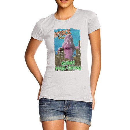 Womens Attack Of The Giant Fish Thing T-Shirt