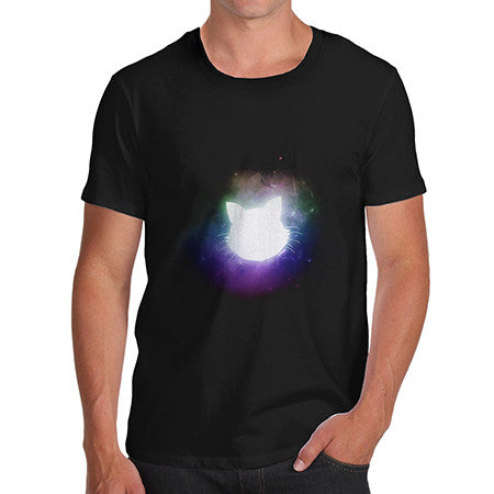 Men Nebula Galactic Cat T-Shirt