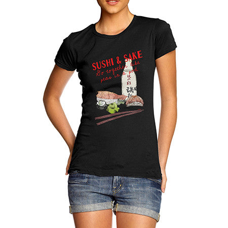 Women's Sushi And Sake T-Shirt