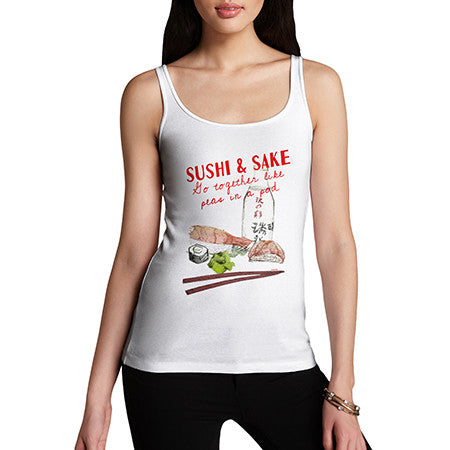 Women's Sushi And Sake Tank Top