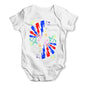 Love Rabbits Doodles Baby Grow Bodysuit