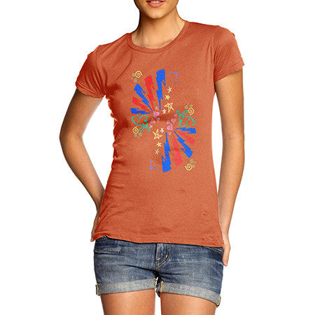 Women's Love Rabbits Doodles T-Shirt