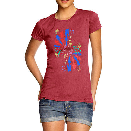 Women's Love Rabbits Doodles T-Shirt