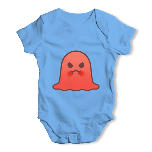 Angry Emoji Ghost Baby Grow Bodysuit