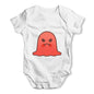 Angry Emoji Ghost Baby Grow Bodysuit