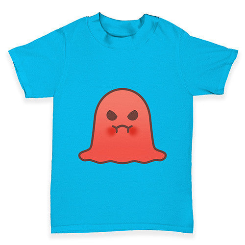 Angry Emoji Ghost Baby Toddler T-Shirt