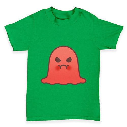 Angry Emoji Ghost Baby Toddler T-Shirt