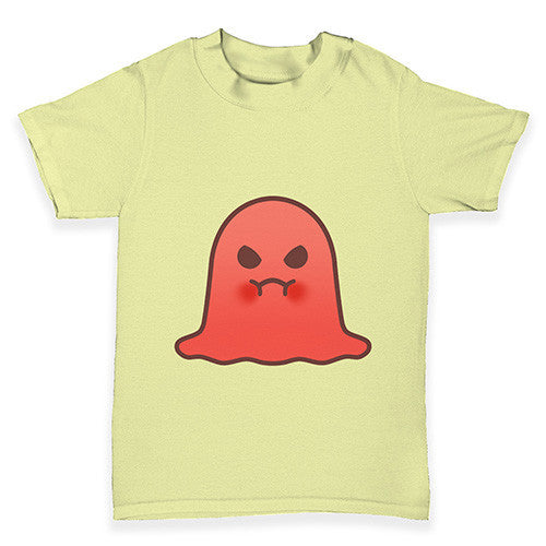 Angry Emoji Ghost Baby Toddler T-Shirt