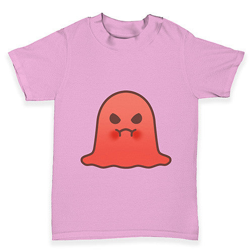 Angry Emoji Ghost Baby Toddler T-Shirt