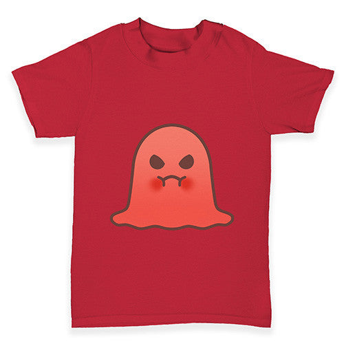 Angry Emoji Ghost Baby Toddler T-Shirt