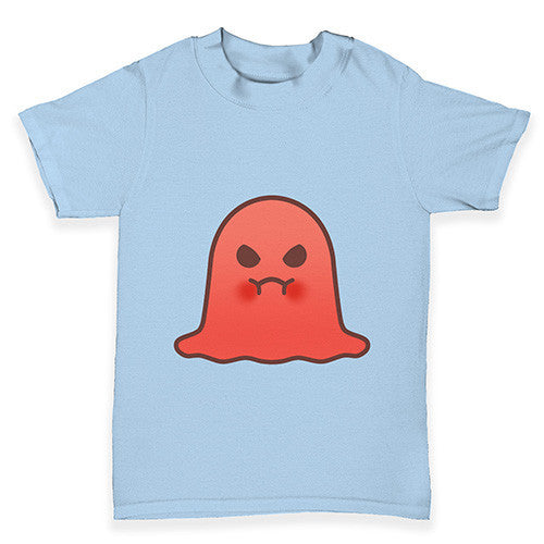 Angry Emoji Ghost Baby Toddler T-Shirt