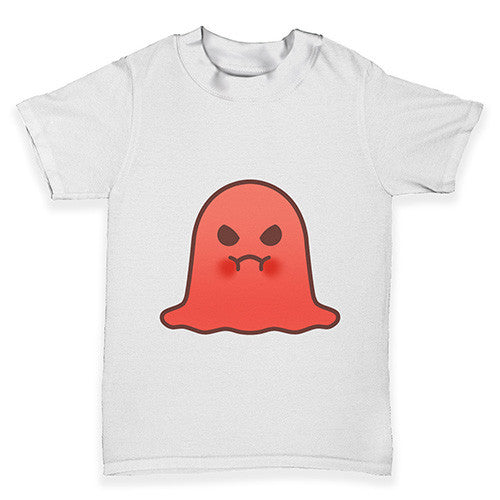 Angry Emoji Ghost Baby Toddler T-Shirt