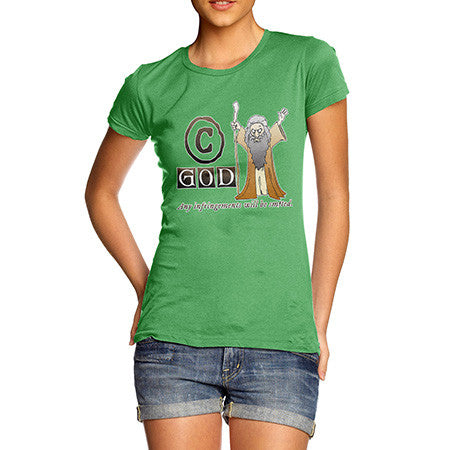 Women's God Copyright T-Shirt