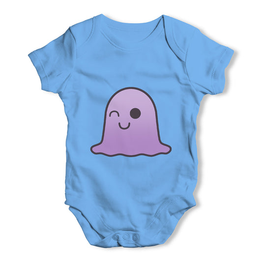 Emoji Wink Blob Baby Grow Bodysuit