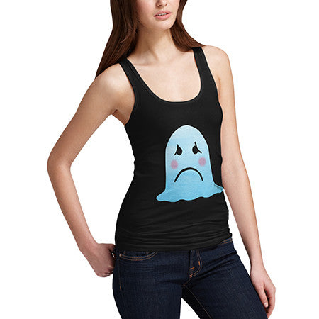 Women's Disappointed Face Emoji Tank Top