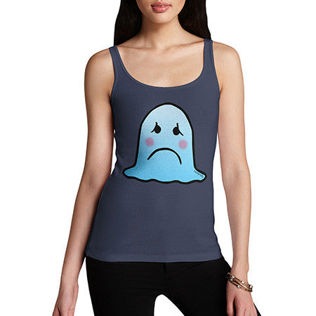 Women's Disappointed Face Emoji Tank Top