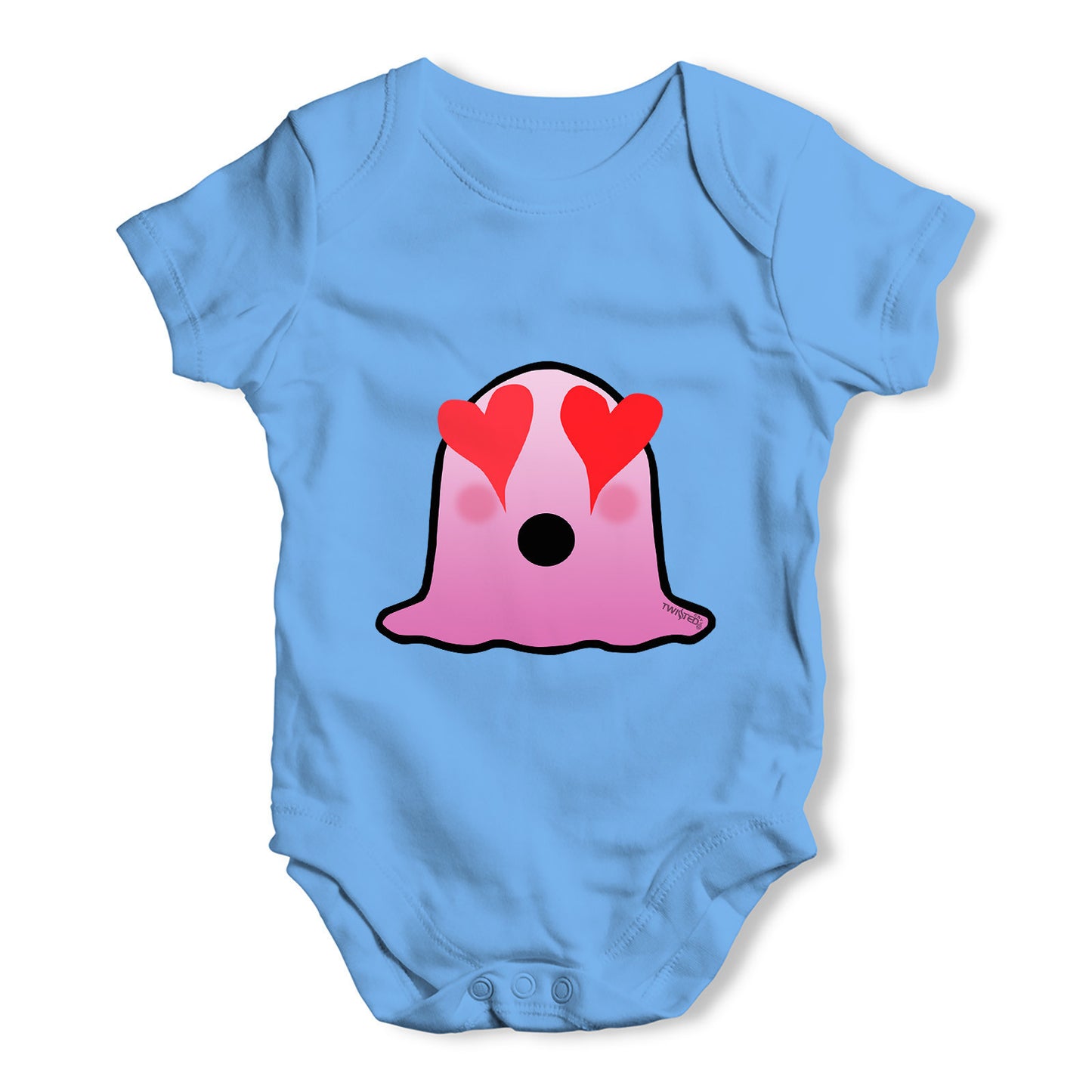 Love Struck Emoji Monster Baby Grow Bodysuit