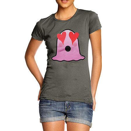 Women's Love Struck Emoji Blob T-Shirt