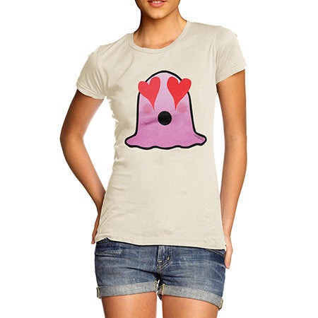 Women's Love Struck Emoji Blob T-Shirt