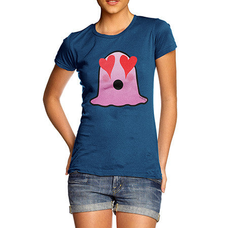 Women's Love Struck Emoji Blob T-Shirt