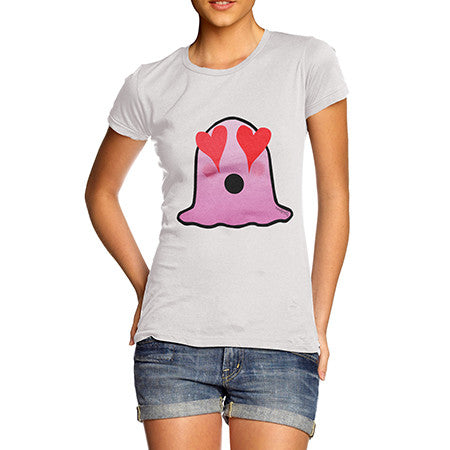 Women's Love Struck Emoji Blob T-Shirt