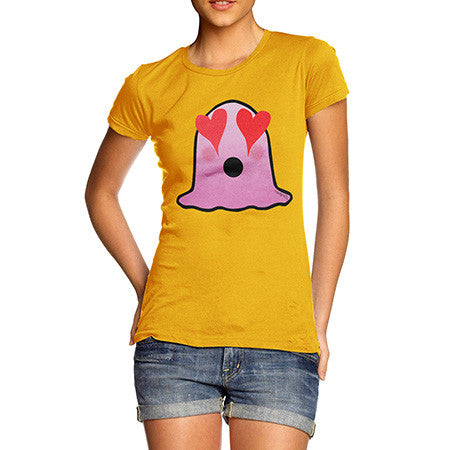 Women's Love Struck Emoji Blob T-Shirt
