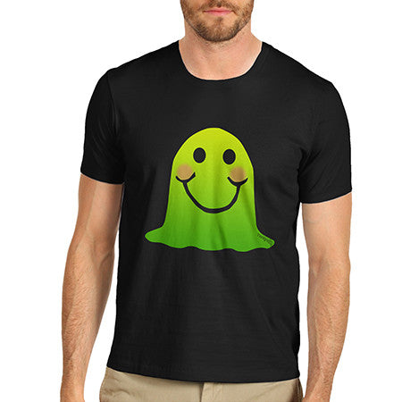 Men's Green Emoji Blob Monster T-Shirt