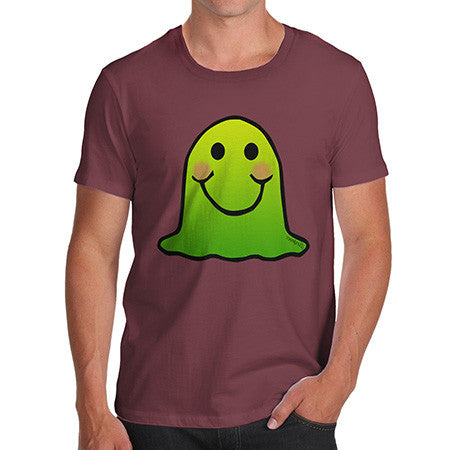 Men's Green Emoji Blob Monster T-Shirt