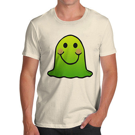 Men's Green Emoji Blob Monster T-Shirt