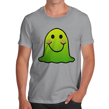 Men's Green Emoji Blob Monster T-Shirt