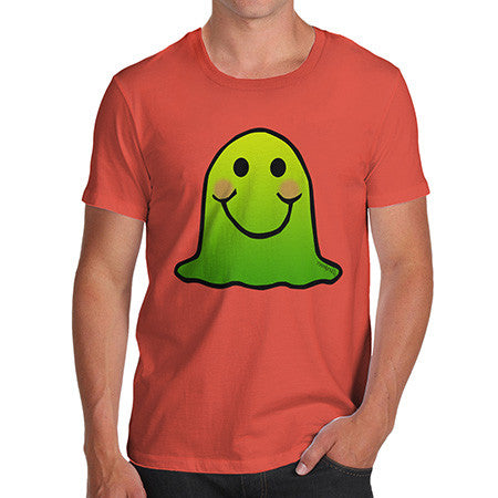 Men's Green Emoji Blob Monster T-Shirt