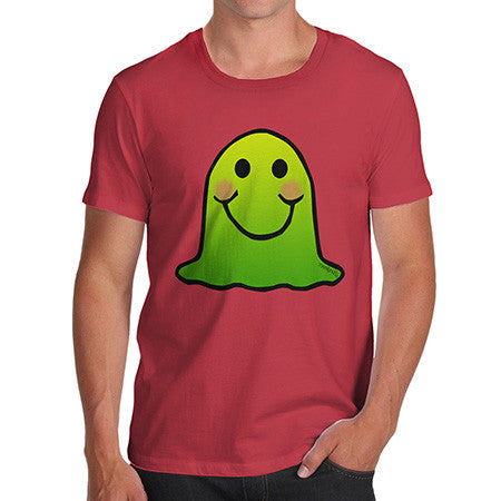 Men's Green Emoji Blob Monster T-Shirt