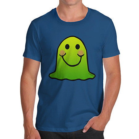 Men's Green Emoji Blob Monster T-Shirt