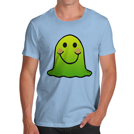 Men's Green Emoji Blob Monster T-Shirt