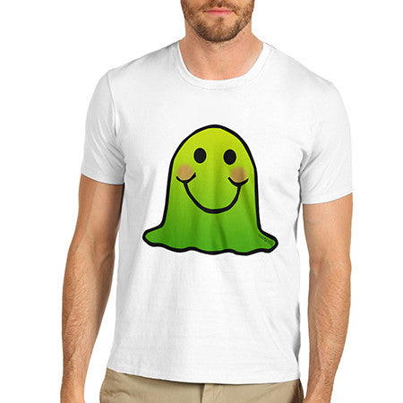 Men's Green Emoji Blob Monster T-Shirt