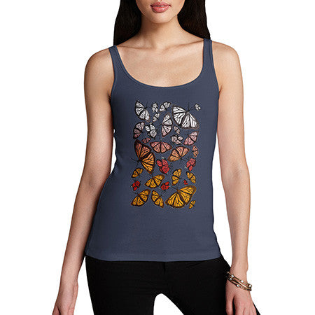 Women's Group Of Butterflies Tank Top