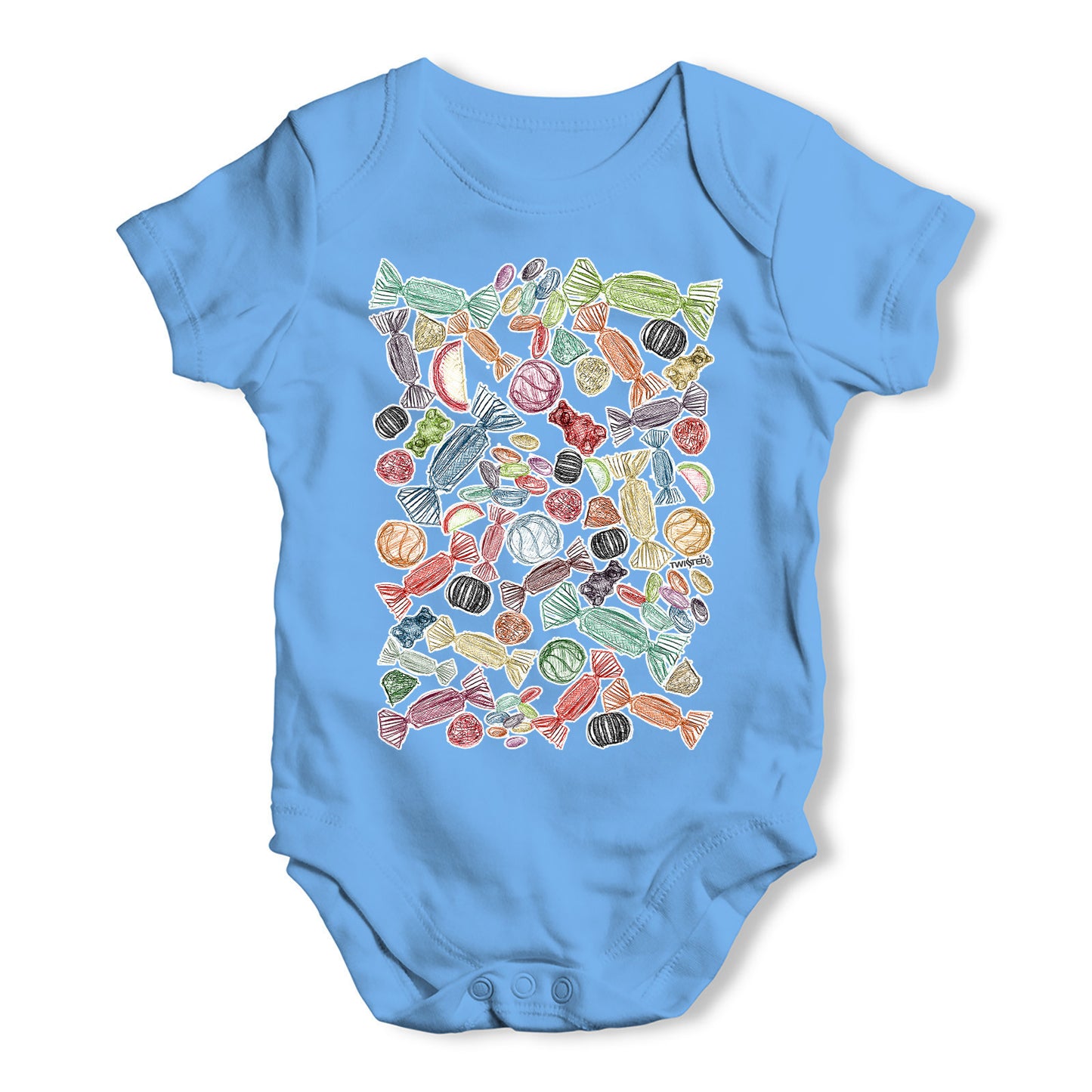 Candy Doodles Baby Grow Bodysuit