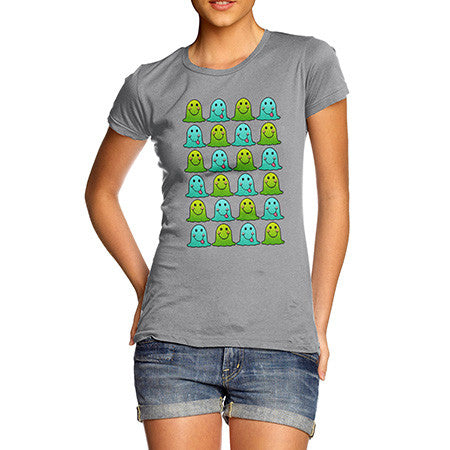 Women's Emoji Emotions Icons T-Shirt