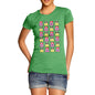 Women's Happy Love Struck Emoji Icons T-Shirt