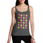 Women's Happy Love Struck Emoji Icons Tank Top