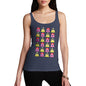 Women's Happy Love Struck Emoji Icons Tank Top