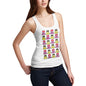 Women's Happy Love Struck Emoji Icons Tank Top