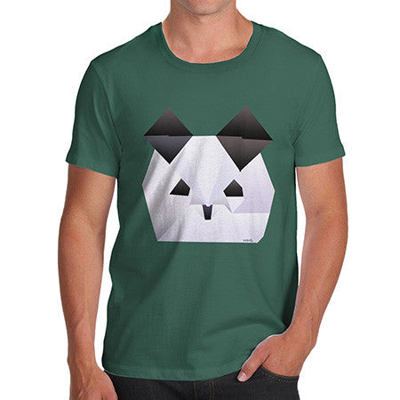 Men's Origami Panda Face T-Shirt