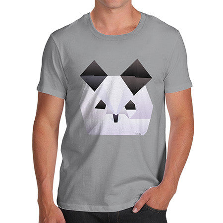 Men's Origami Panda Face T-Shirt