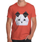 Men's Origami Panda Face T-Shirt