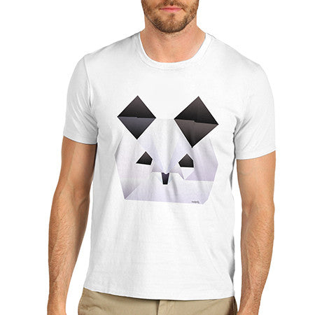 Men's Origami Panda Face T-Shirt