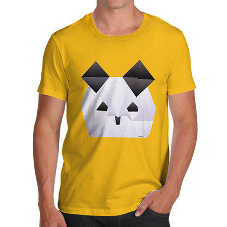 Men's Origami Panda Face T-Shirt