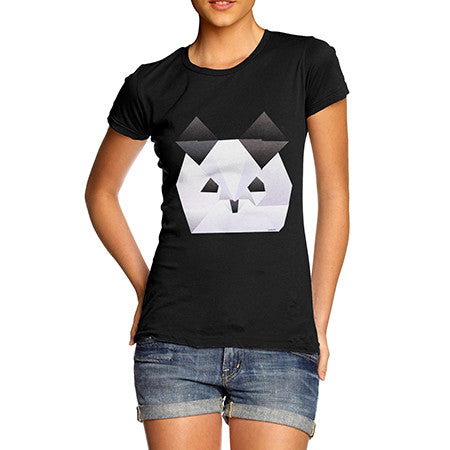 Women's Origami Panda Face T-Shirt