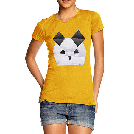 Women's Origami Panda Face T-Shirt